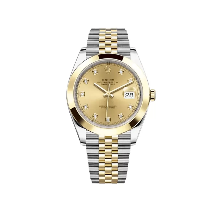 Rolex Datejust 126303 Stainless Steel Yellow Gold Champagne Diamond Dial Jubilee - 图片 1