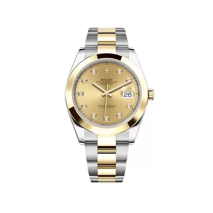 Rolex Datejust 126303 Stainless Steel Yellow Gold Champagne Diamond Dial - 图片 1