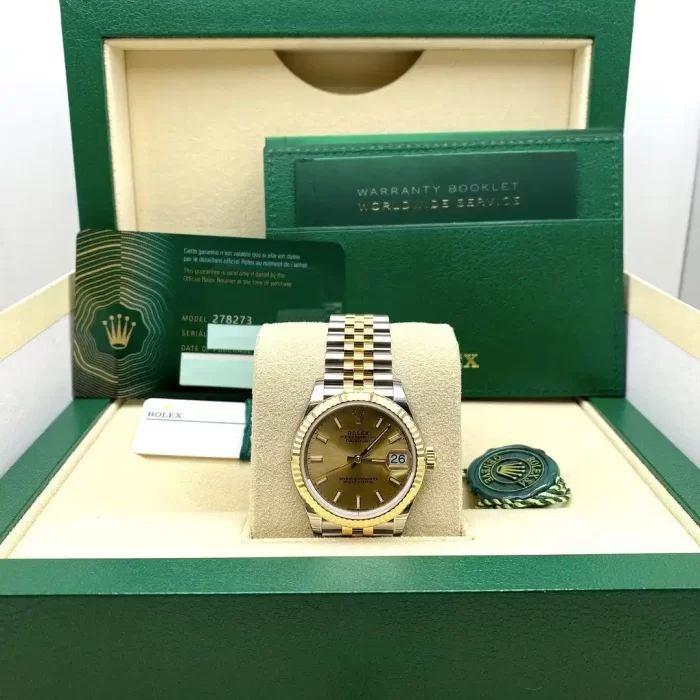Rolex Datejust 278273 Yellow Gold Stainless Steel Champagne Dial - 图片 7