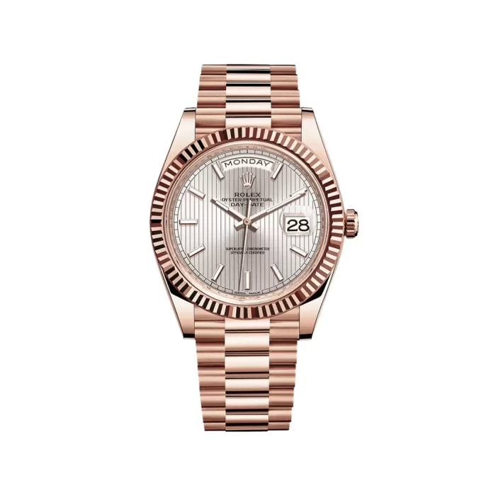 Rolex Day-Date 228235 Rose Gold Sundust Motif Dial - 图片 1