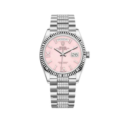 Rolex Day-Date 128239 White Gold Pink Diamond Dial