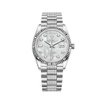 Rolex Day-Date 128239 White Gold MOP Diamond Dial