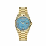 Rolex Day-Date 128238 Yellow Gold Turquoise Diamond Dial (2024)
