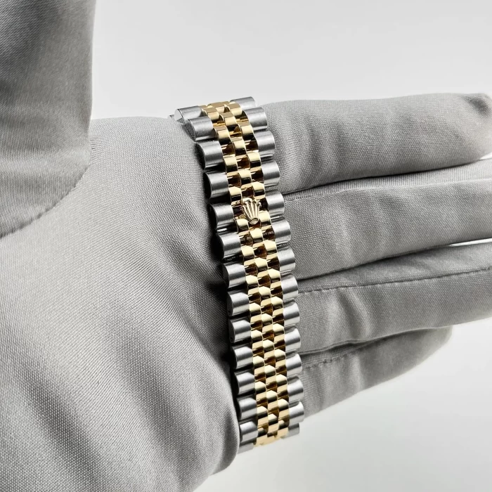 Rolex Datejust 116233 Yellow Gold Stainless Steel White Roman Dial Jubilee - 图片 6