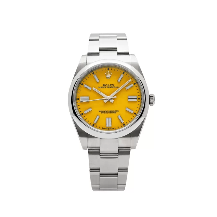 Rolex Oyster Perpetual 124300 Stainless Steel Yellow Dial - 图片 2