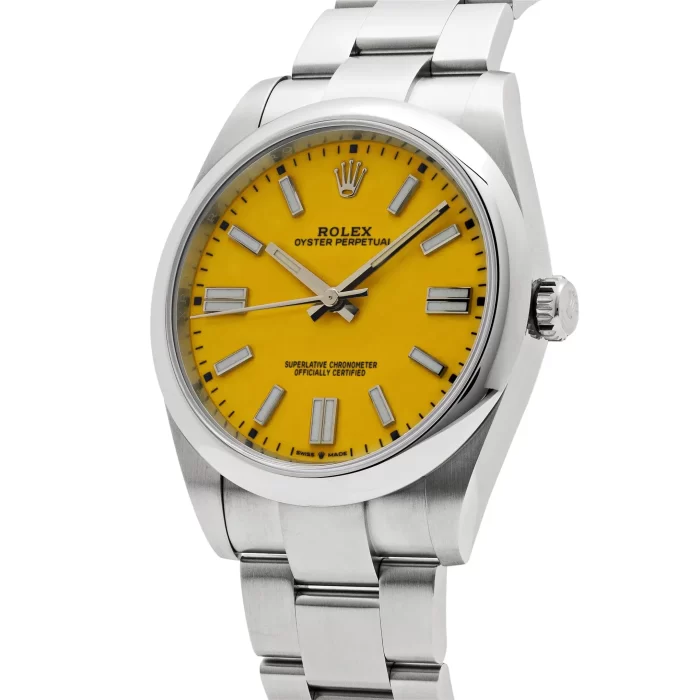 Rolex Oyster Perpetual 124300 Stainless Steel Yellow Dial - 图片 3