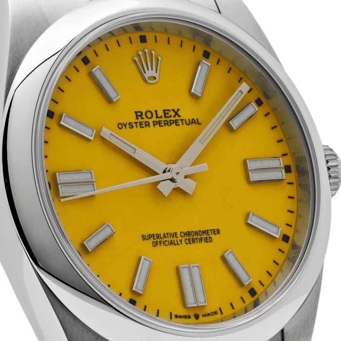 Rolex Oyster Perpetual 124300 Stainless Steel Yellow Dial - 图片 4