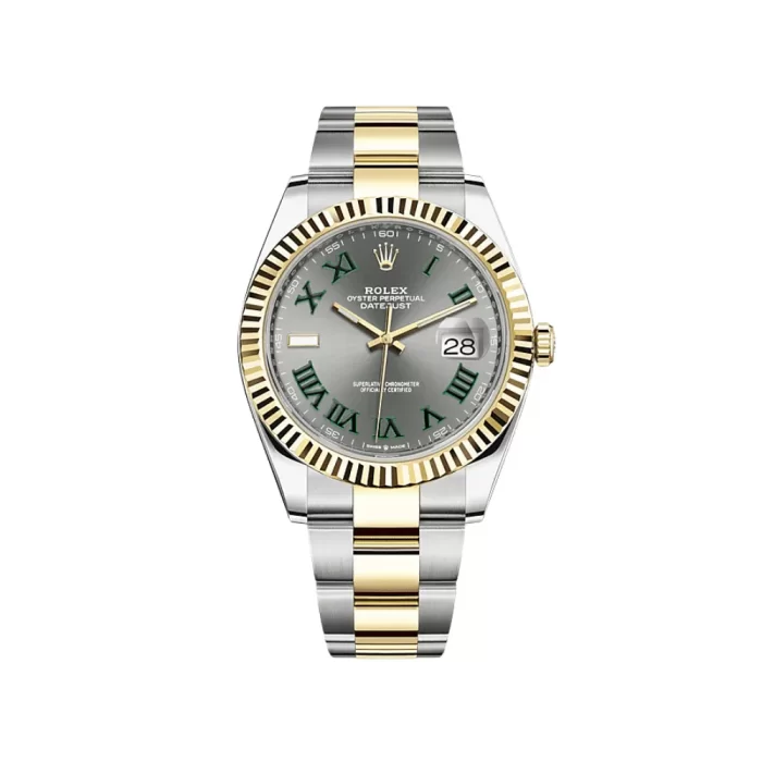 Rolex Datejust 126333 Yellow Gold Stainless Steel Slate/Green Roman Dial - 图片 2
