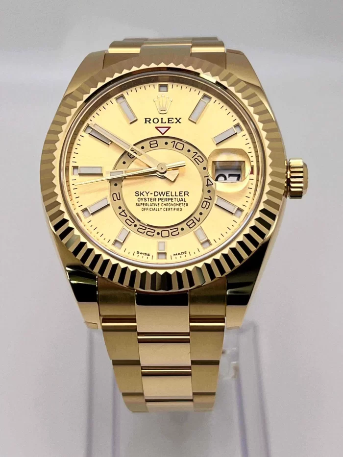 Rolex Sky-Dweller 326938 Yellow Gold Champagne Dial - 图片 4