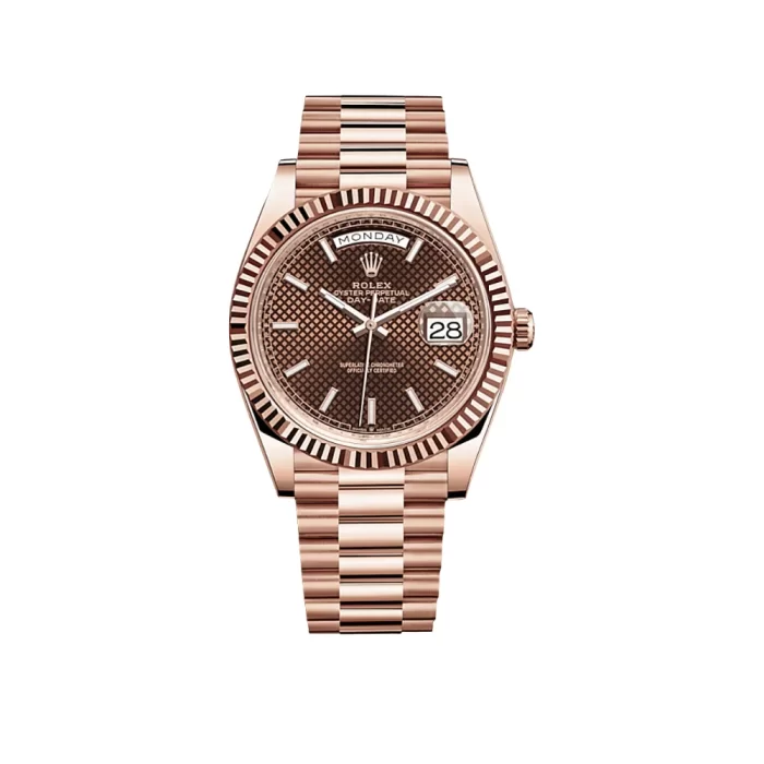 Rolex Day-Date 228235 Rose Gold Chocolate Dial - 图片 1