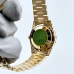 Rolex Day-Date 118388 Yellow Gold White Mother of Pearl Dial Diamond Bezel - 图片 6