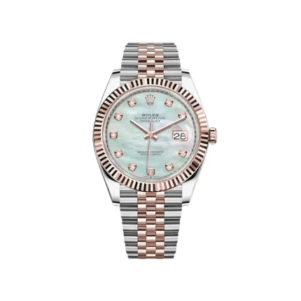Rolex Datejust 126331 Rose Gold Stainless Steel MOP Diamond Dial Jubilee