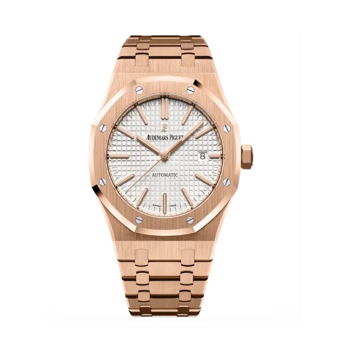 Audemars Piguet Oak Self Winding Silver-toned dial 41mm Rose Gold Watch 15400OR.OO.1220OR.02 - 图片 1