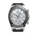 Rolex Cosmograph Daytona 116519LN-0026 White Mother of Pearl Dial Diamond Dial Oysterflex Strap