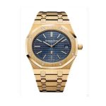 Audemars Piguet Oak Jumbo Extra-thin 39mm Blue dial Yellow Gold Watch 15202BA.OO.1240BA.01