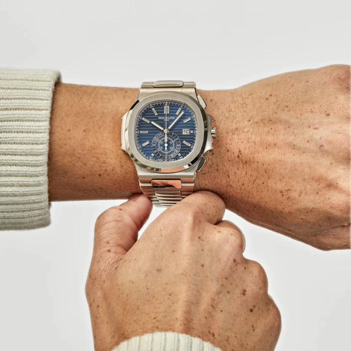 Patek Philippe Nautilus 5976/1G-001 '40th Anniversary' Chronograph White Gold Blue Diamond Dial Limited Edition - 图片 2