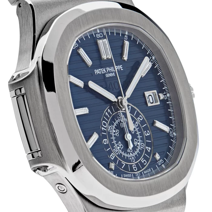 Patek Philippe Nautilus 5976/1G-001 '40th Anniversary' Chronograph White Gold Blue Diamond Dial Limited Edition (2018) - 图片 6
