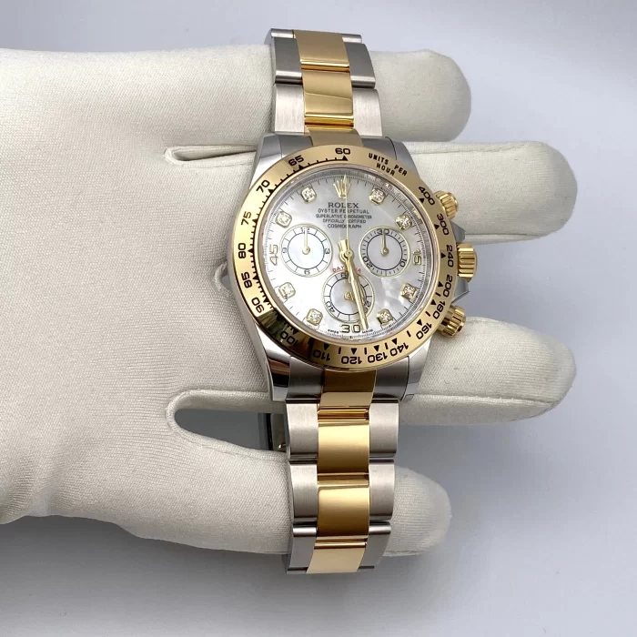 Rolex Daytona 116503 Yellow Gold Stainless Steel Mother of Pearl Diamond Dial - 图片 2