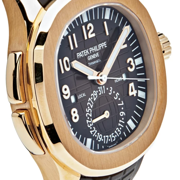 Patek Philippe Aquanaut 5164R-001 'Travel Time Tiffany & Co.' Rose Gold Brown Dial (2022) - 图片 4
