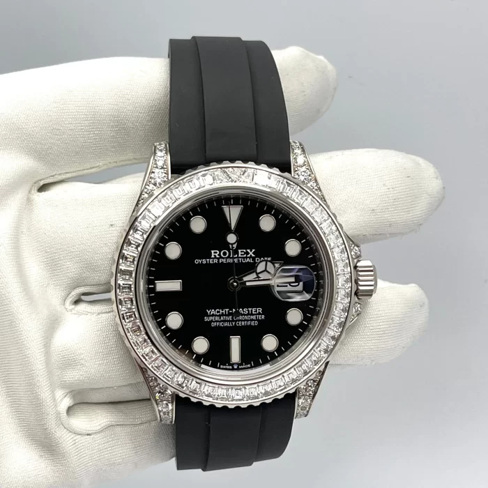 Rolex Yacht-Master 226679TBR White Gold Black Dial Diamond Bezel - 图片 3