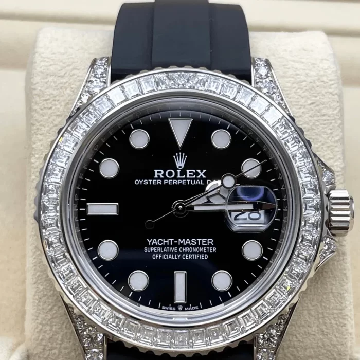 Rolex Yacht-Master 226679TBR White Gold Black Dial Diamond Bezel - 图片 4