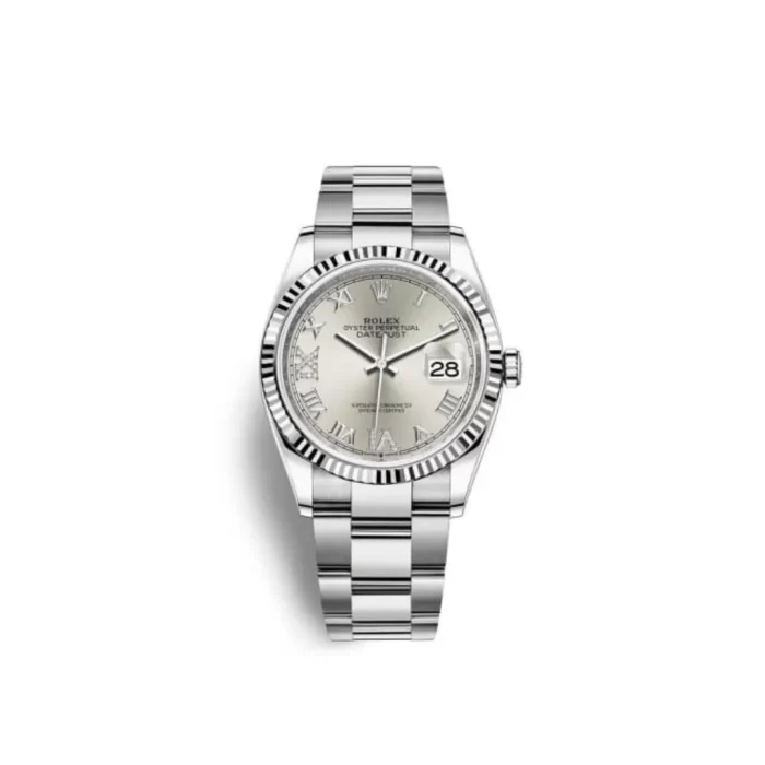 Rolex Datejust 126234 White Gold Stainless Steel Silver Dial Oyster - 图片 1