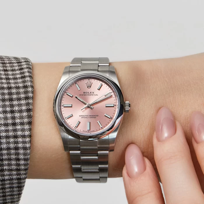 Rolex Oyster Perpetual 124200 Stainless Steel Pink Dial - 图片 7