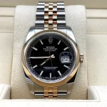 Rolex Datejust 116201 Stainless Steel Rose Gold Black Dial - 图片 4