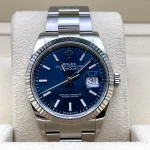 Rolex Datejust 126234 White Gold Stainless Steel Blue Dial Oyster - 图片 4