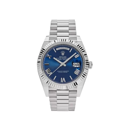 Rolex Day-Date 228239 White Gold Blue Dial