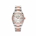 Rolex Datejust 126231 Rose Gold Stainless Steel Mother of Pearl Diamond Dial - 图片 2