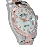 Rolex Datejust 126231 Rose Gold Stainless Steel Mother of Pearl Diamond Dial - 图片 4