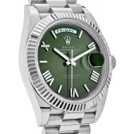 Rolex Day-Date 228239 White Gold Olive Dial - 图片 2