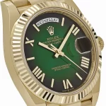 Rolex Day-Date 228238 Yellow Gold Green Ombre Roman Numeral Dial - 图片 3