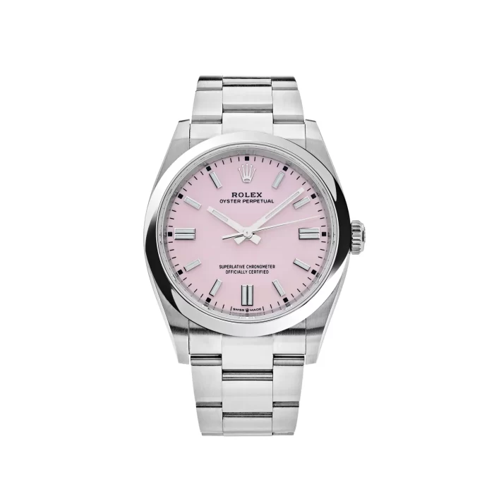 Rolex Oyster Perpetual 126000 Stainless Steel Candy Pink Dial - 图片 1