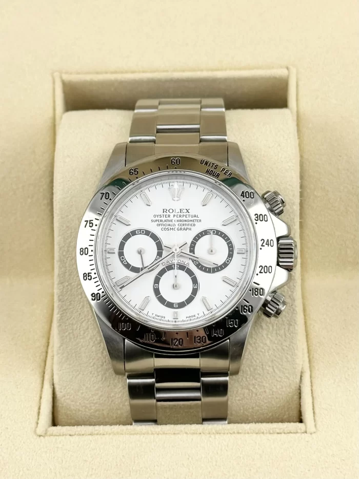 Rolex Daytona 16520 Zenith Movement Stainless Steel White Dial - 图片 2