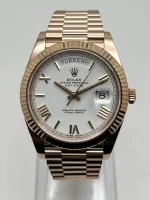 Rolex Day-Date 228235 Rose Gold White Roman Dial - 图片 2