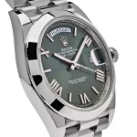 Rolex Day-Date 228206-0027 Platinum President Olive Green Dial - 图片 2