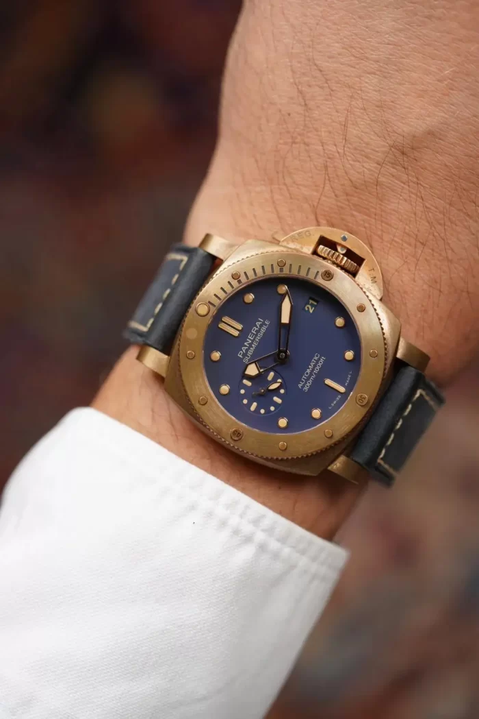 Panerai Submersible Bronzo Blu Abisso PAM01074 Brushed Bronze Blue Dial - 图片 2