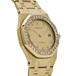 Audemars Piguet Royal Oak 14587/708BA Yellow Gold Champagne Diamond Bezel Diamond Dial (1994) - 图片 3