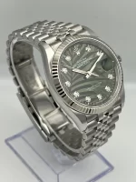 Rolex Datejust 126234 White Gold Stainless Steel Palm Motif Diamond Dial Jubilee - 图片 2