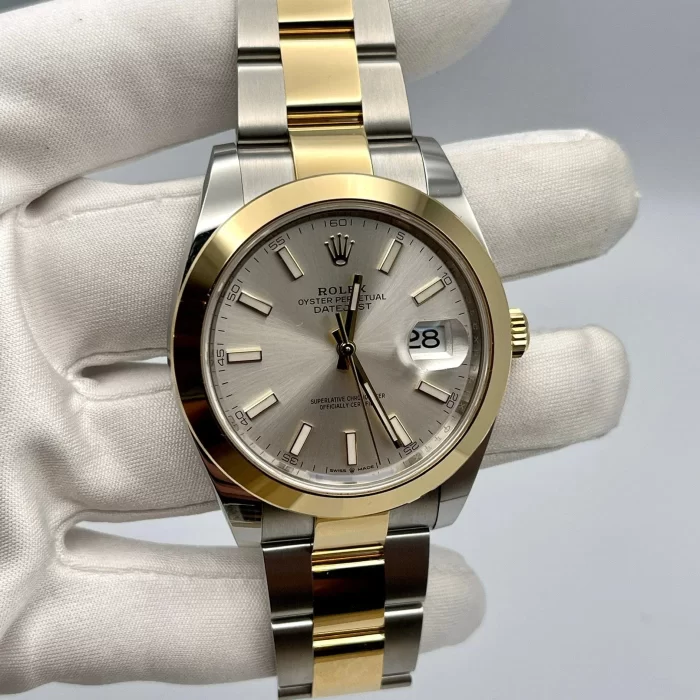 Rolex Datejust 126303 Stainless Steel Yellow Gold Silver Dial - 图片 3