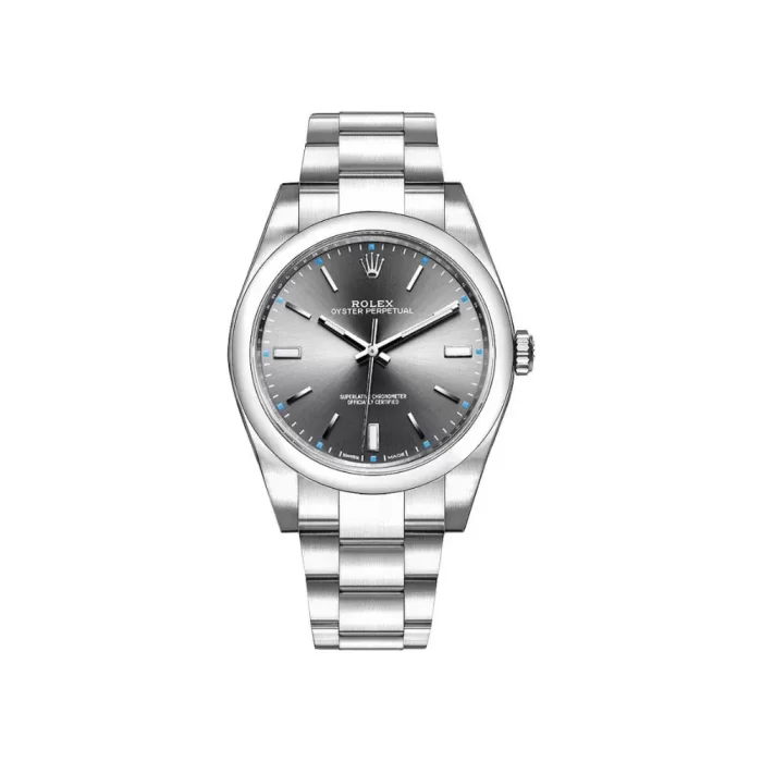Rolex Oyster Perpetual 114300 Stainless Steel Rhodium Slate Grey Stick Dial - 图片 2