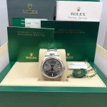 Rolex Oyster Perpetual 114300 Stainless Steel Rhodium Slate Grey Stick Dial - 图片 7