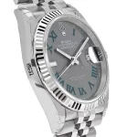 Rolex Datejust 126234 White Gold Stainless Steel Slate 'Wimbledon' Dial Jubilee - 图片 4