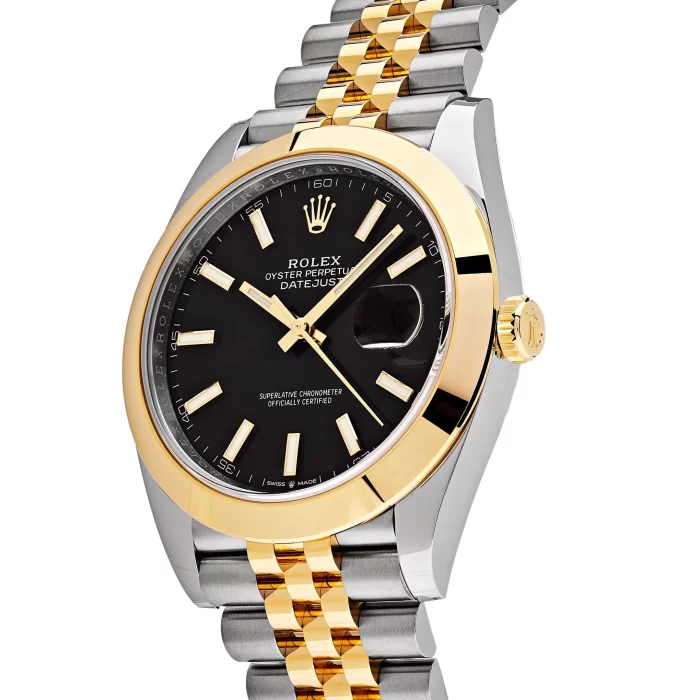 Rolex Datejust 126303 Stainless Steel Yellow Gold Black Dial Jubilee - 图片 3