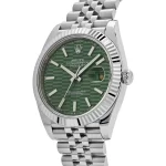 Rolex Datejust 126334 Stainless Steel Fluted Motif Green Dial Jubilee - 图片 3