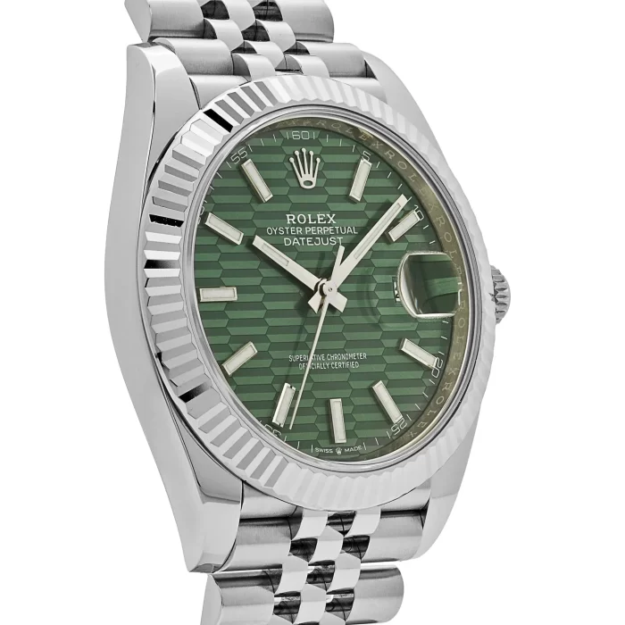 Rolex Datejust 126334 Stainless Steel Fluted Motif Green Dial Jubilee - 图片 2