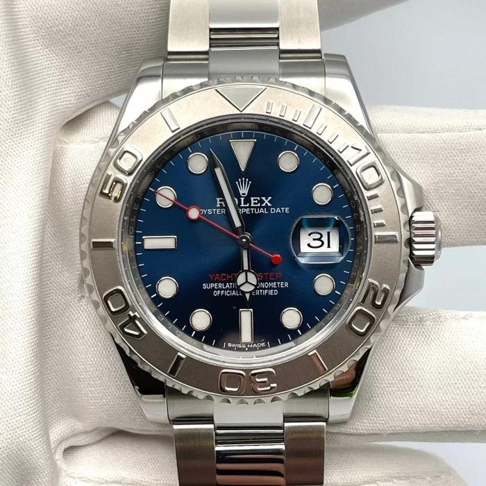 Rolex Yacht-Master 116622 Stainless Steel Platinum Blue Dial - 图片 4
