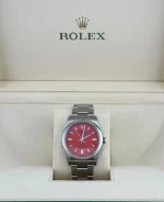Rolex Oyster Perpetual 126000 Stainless Steel Coral Red Dial - 图片 2